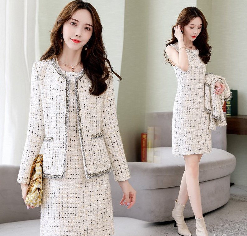 Áo blazer chất vải tweed