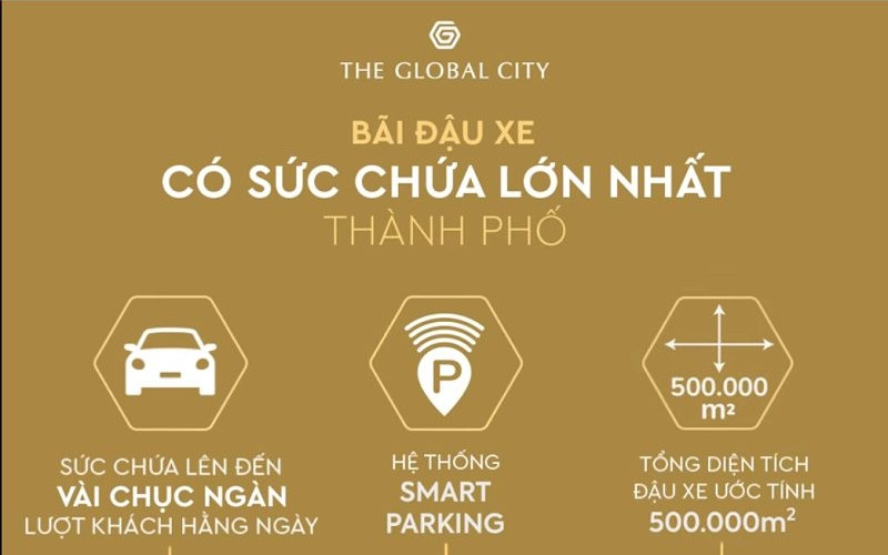 Bãi đỗ xe lớn nhất tại The Global City