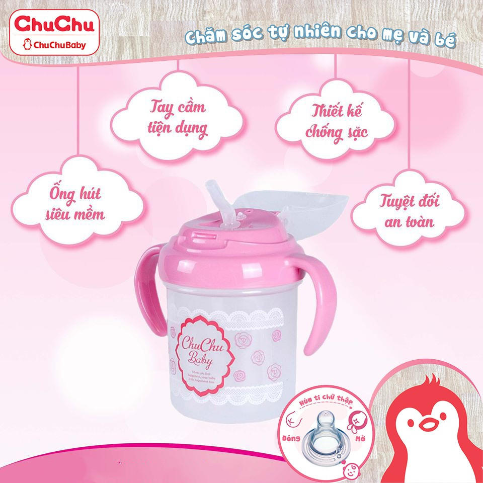 Bình nước có ống hút ChuChuBaby