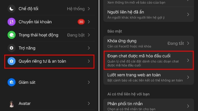 Cách tắt mã hóa đầu cuối Messenger trên điện thoại, máy tính