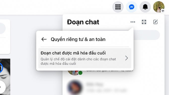 Cách tắt mã hóa đầu cuối Messenger trên điện thoại, máy tính