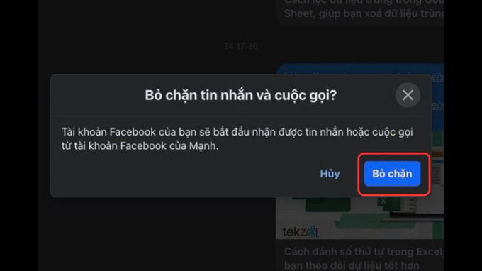 Cách chặn cuộc gọi Messenger nhưng vẫn nhắn tin nhắn được