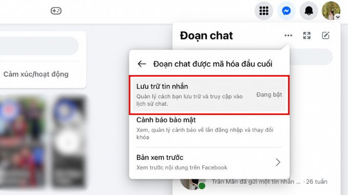 Cách tắt mã hóa đầu cuối Messenger trên điện thoại, máy tính