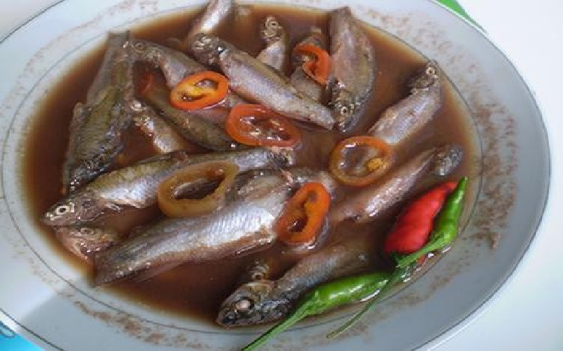 Cá linh kho mắm ruốc