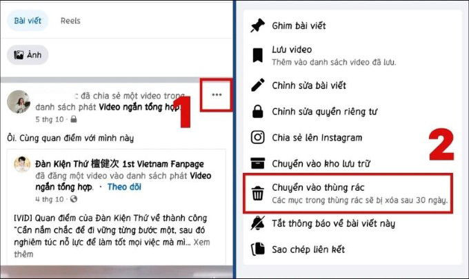 Cách xóa bài viết trên Facebook một cách nhanh chóng, dễ dàng