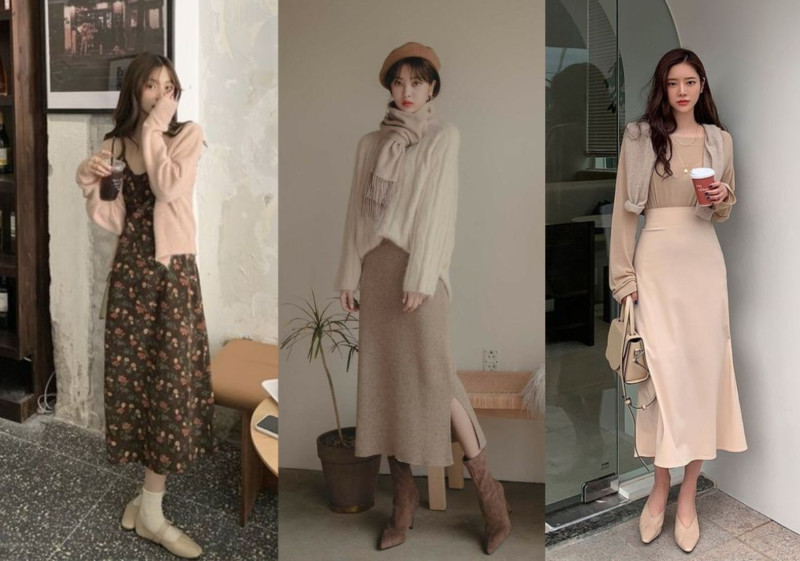 Cách phối áo khoác cardigan form rộng