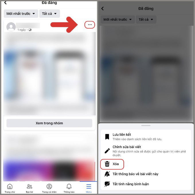 Cách xóa bài viết trên Facebook một cách nhanh chóng, dễ dàng