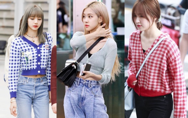 Cardigan croptop cá tính của Lisa