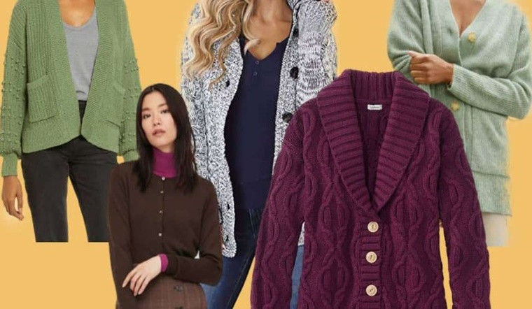 Chất liệu phong phú từ áo khoác cardigan nữ form rộng