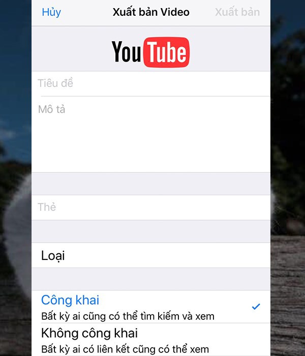 Cách đăng video lên YouTube bằng điện thoại