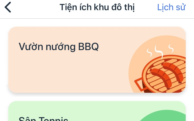 Chọn mục Vườn nướng BBQ