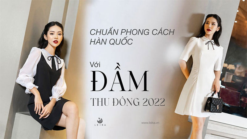 Chuẩn phong cách Hàn Quốc với 5 set đầm Thu Đông