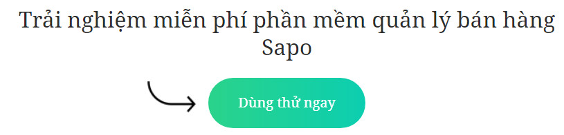 Dùng thử phần mềm quản lý bán hàng Sapo