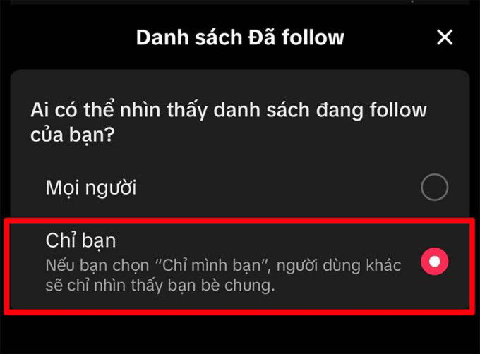 Cách ẩn danh sách follow trên TikTok để bảo mật thông tin cá nhân của bạn