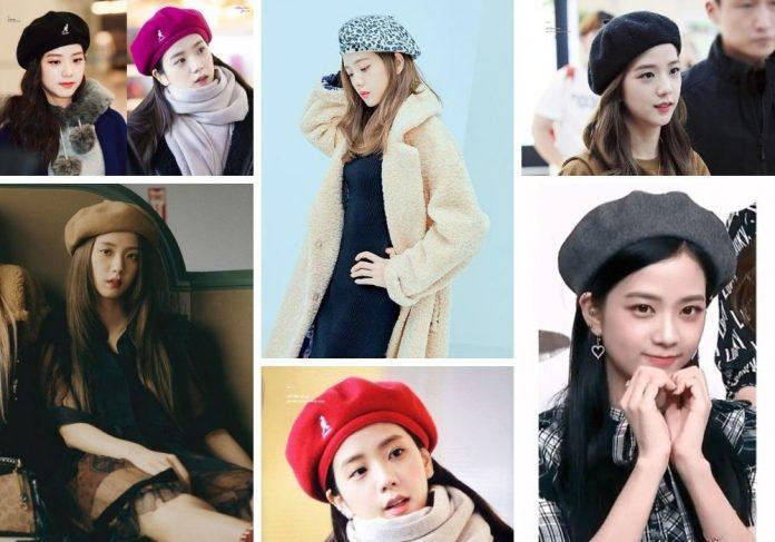 Jisoo BLACKPINK với mũ Beret