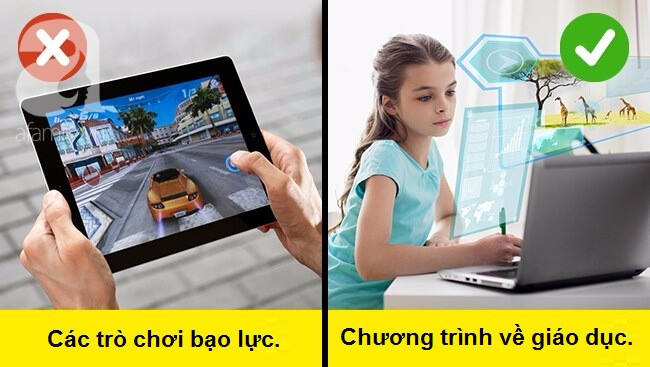 Kiểm soát nội dung truy cập internet mà trẻ theo dõi