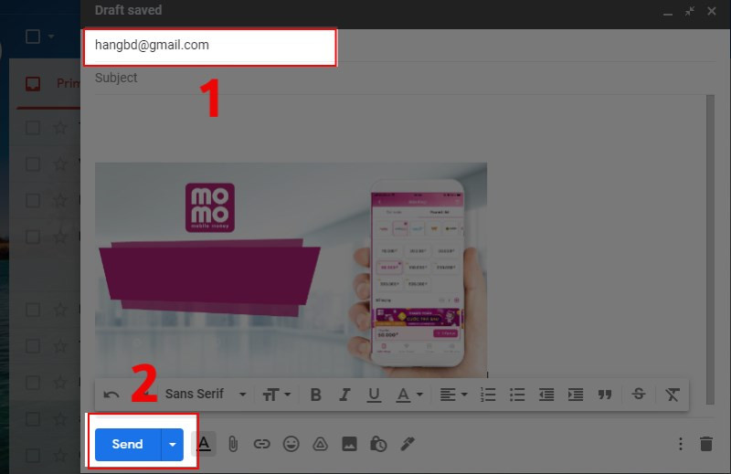 Cách gửi một hoặc nhiều ảnh qua Gmail trên điện thoại và máy tính