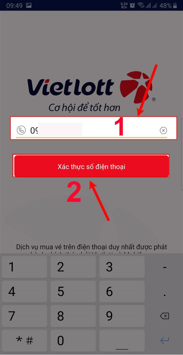 Cách mua Vietlott trên điện thoại qua SMS đơn giản