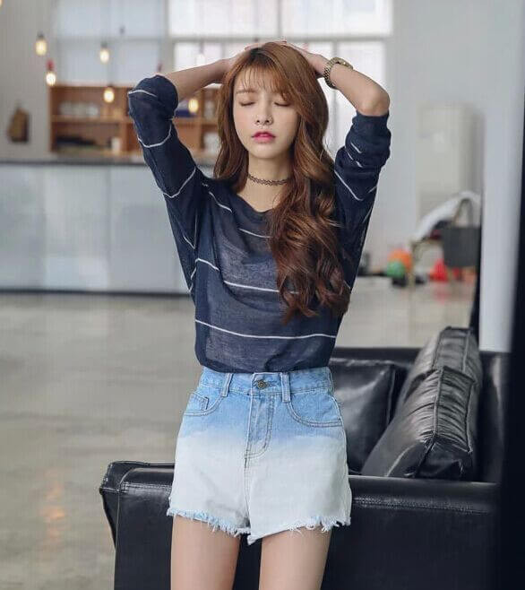 Quần short jeans cá tính