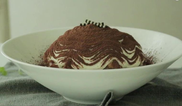 Thành phẩm tiramisu bingsu