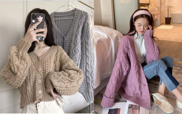 Áo khoác cardigan nữ form rộng: Nét duyên dáng cho phái đẹp