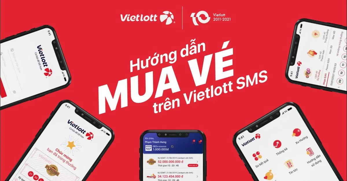 Cách mua Vietlott trên điện thoại qua SMS đơn giản