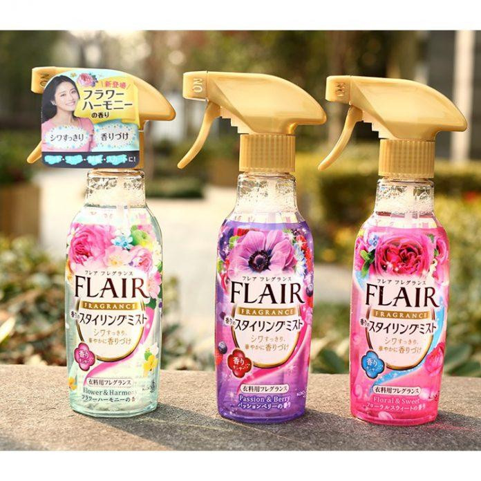 Xịt thơm quần áo Flair Fragrance có khả năng làm thẳng quần áo bị nhăn