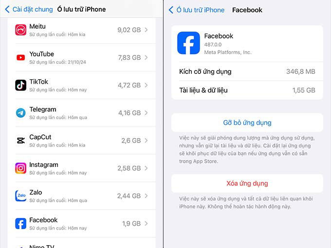 5 cách giải phóng dung lượng Facebook đơn giản trên điện thoại