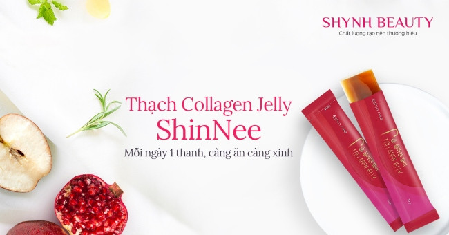 Bổ sung đủ collagen cho cơ thể mỗi ngày nhé thạch Collagen Jelly ShinNee