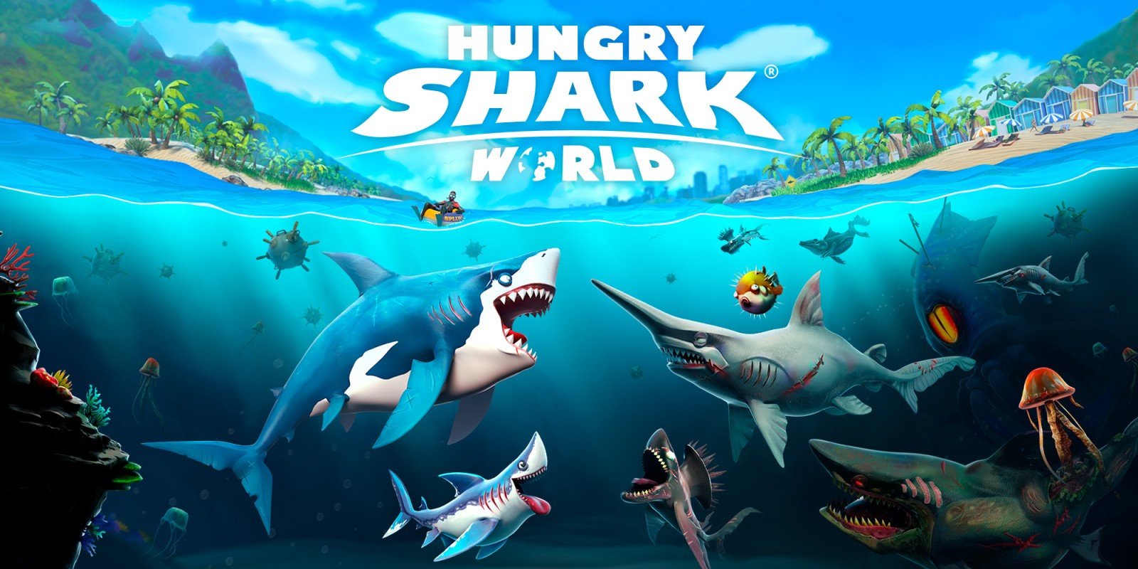 Cá mập trong Hungry Shark World