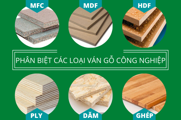 Các loại ván gỗ công nghiệp phổ biến hiện nay