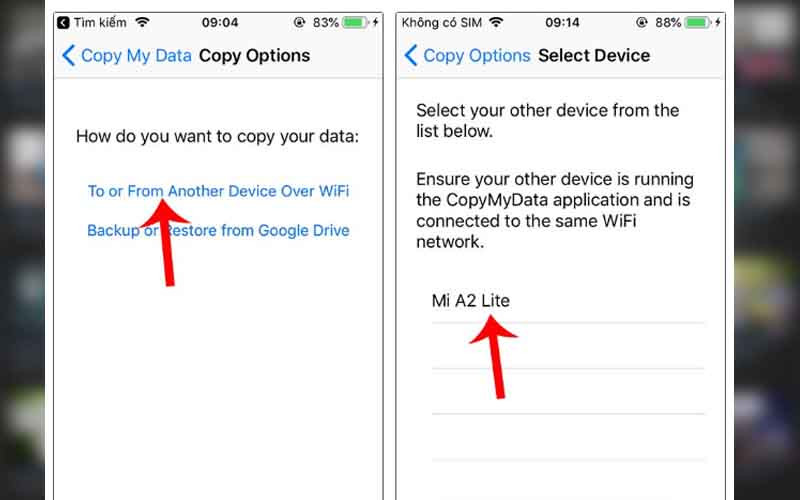 Hướng Dẫn Chuyển Dữ Liệu Giữa iOS và Android Dễ Dàng Với Copy My Data