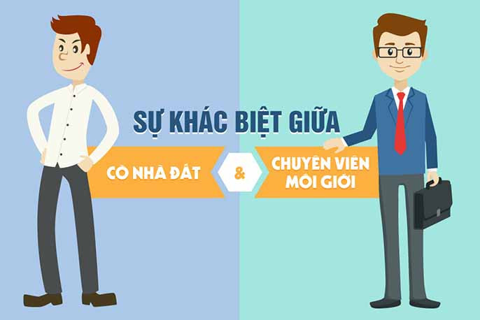 Cò đất và nhân viên môi giới chuyên nghiệp