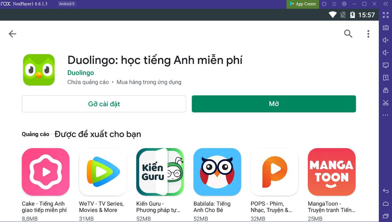 Duolingo ứng dụng học tiếng Anh hoàn toàn miễn phí