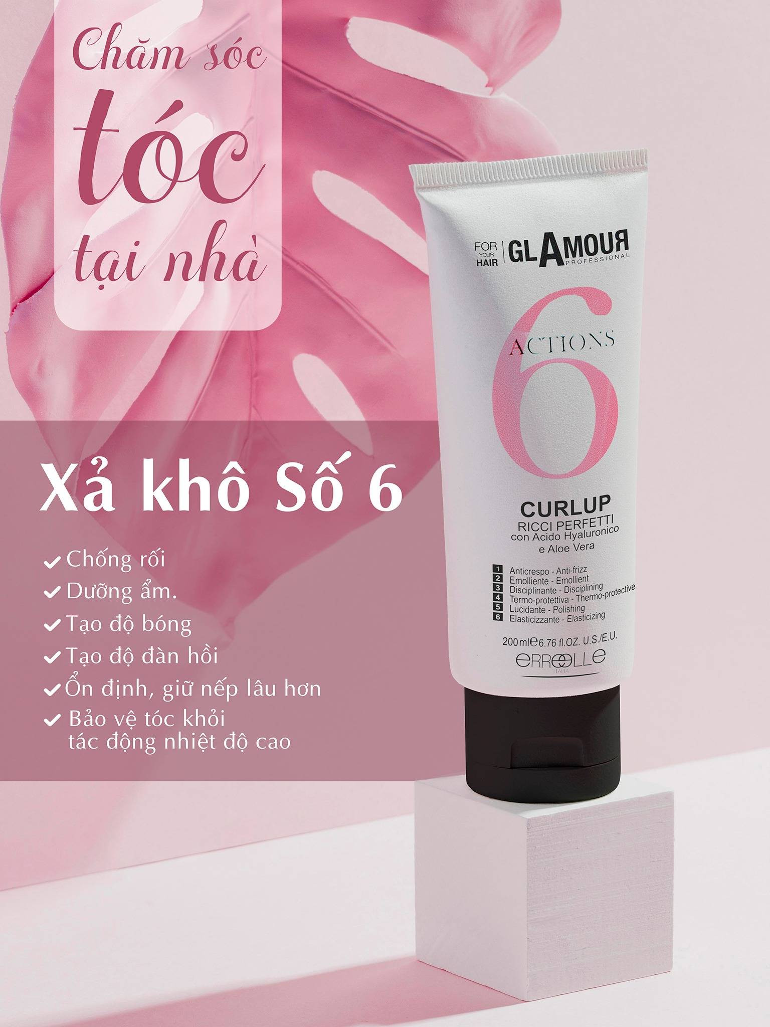 Glamour Professional Action 6 là sản phẩm lý tưởng cho tóc xoăn sóng