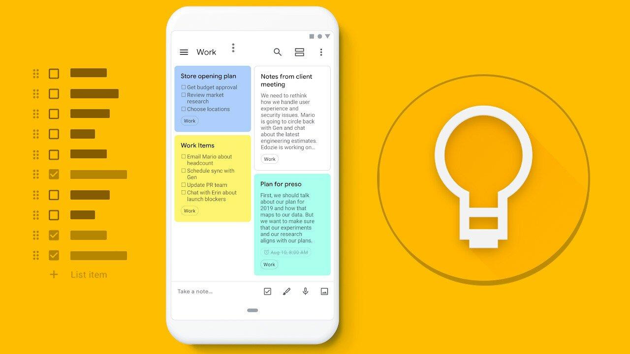 Google Keep cũng là ứng dụng ghi chú quen thuộc đối với nhiều người dùng