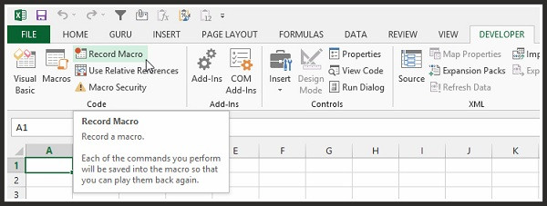 Hướng dẫn ghi Macro trong Excel