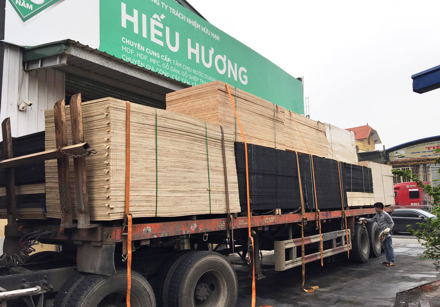 Kho Gỗ Ép Của Công Ty Hiếu Hương