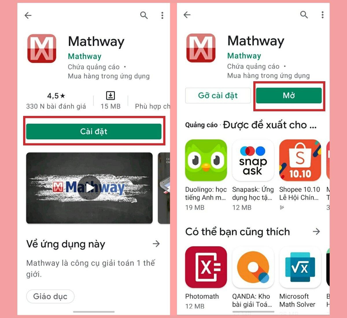 Mathway giúp giải toán nhanh chóng