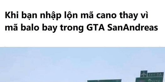 Meme nói về cheat GTA San Andreas