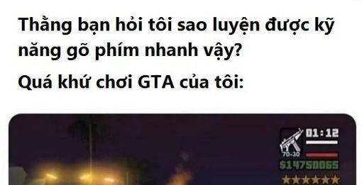 Meme xe bị cháy trong game