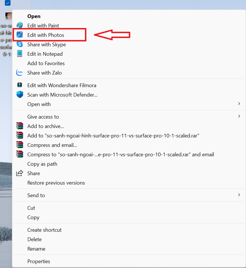 Hướng dẫn làm mờ nền ảnh ( xóa phông) trong Photos trên Windows 11