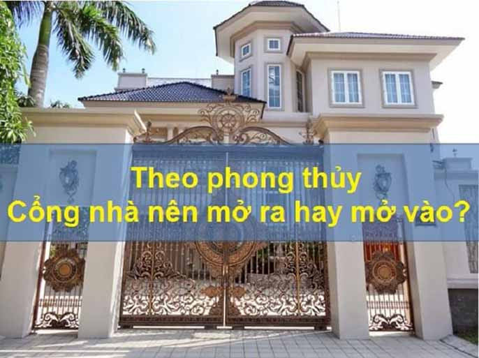 Mở cổng nhà đúng phong thủy