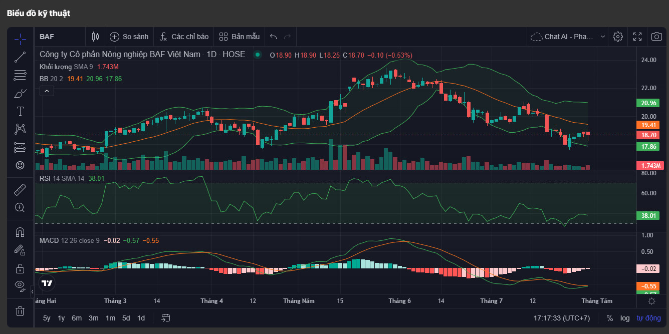 Phân tích kỹ thuật cổ phiếu BAF