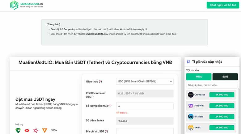 Tìm Hiểu Sàn Giao Dịch MuaBanUsdt: Lựa Chọn An Toàn Để Mua Bán USDT