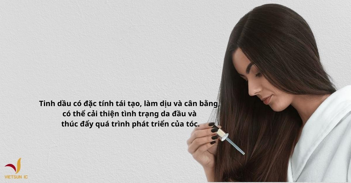 Sử dụng tinh dầu nuôi dưỡng tóc là cách ngăn tóc rụng tốt