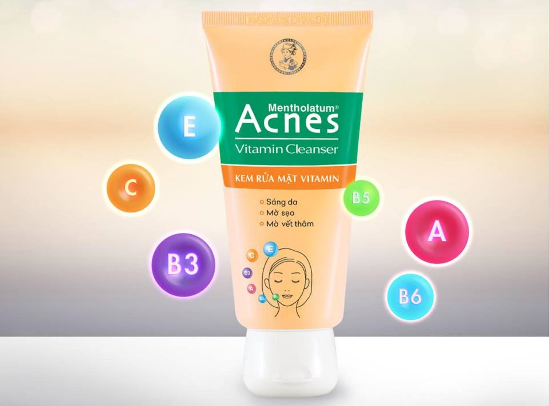 Sữa Rửa Mặt Nghệ Acnes Vitamin Cleanser