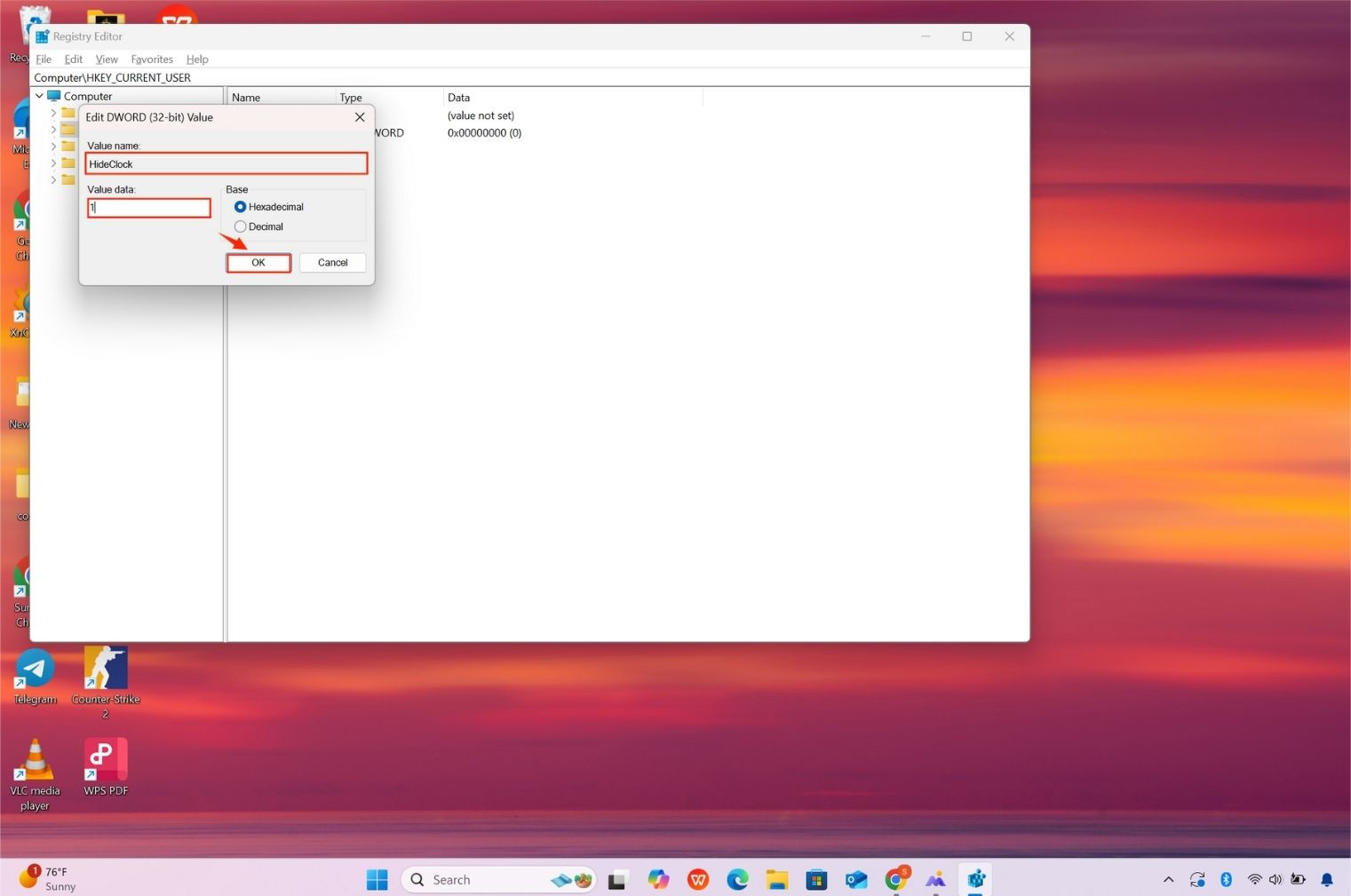 Hướng dẫn ẩn ngày giờ khỏi Taskbar trên Windows 11