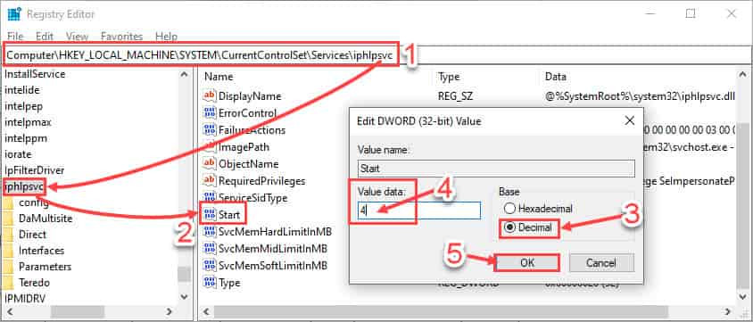 Sửa lỗi IPHLPSVC sử dụng CPU cao trên Windows 10