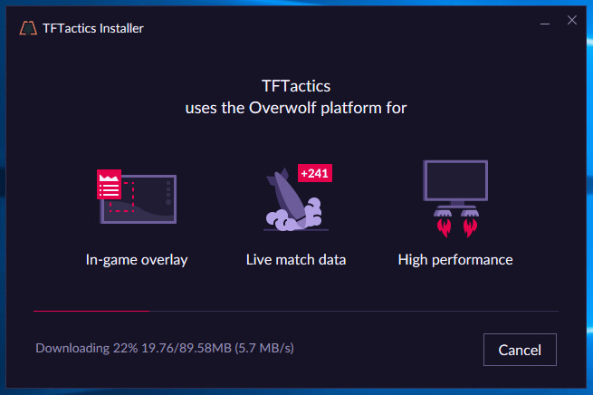 TFTactics - Đợi cài đặt